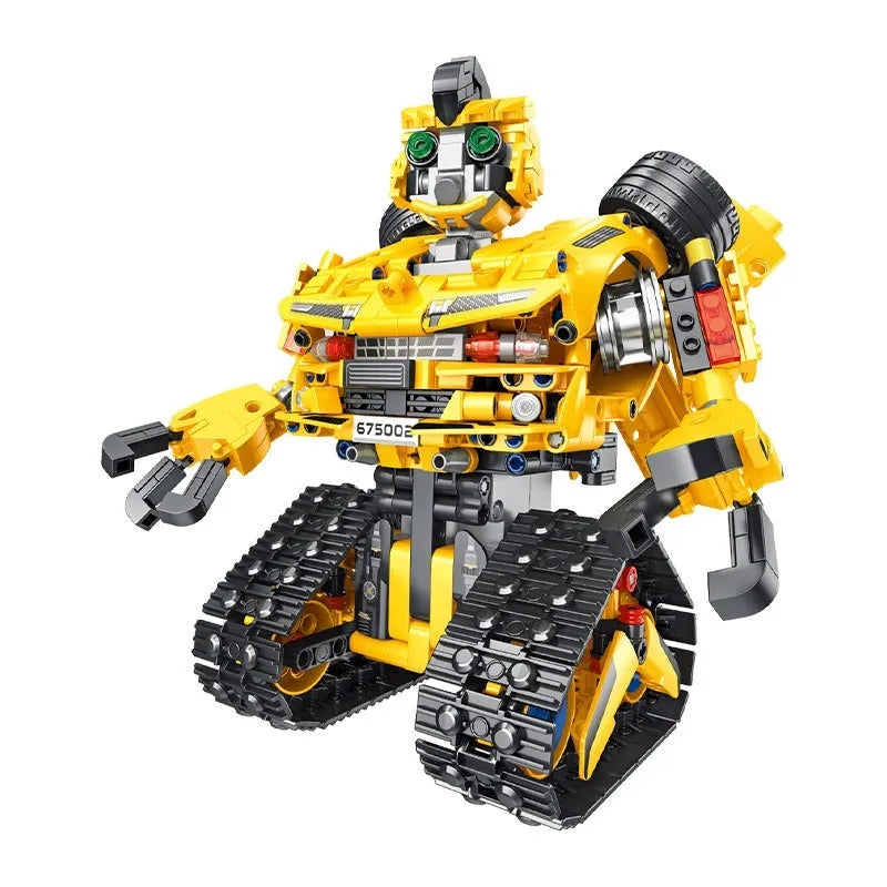 Panlos Motorized Building Block Set: Electric 2In1 Robot APP RC Transbot