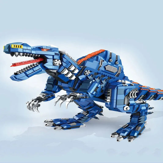 Panlos MOC Building Block Set: Jurassic Dinosaur MOC Mechanical Spinosaurus, Model 611013