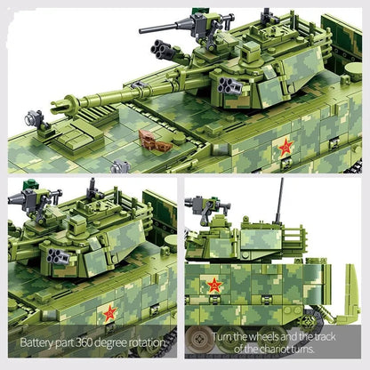 Panlos Building Block Set: China Amphibious Infantry Tank, Model 632007