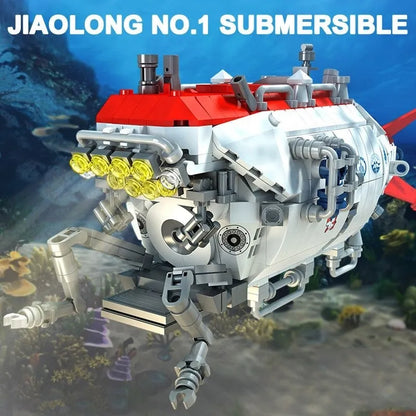 Panlos Building Block Set: Deep Sea Manned Submarine, Model 688009