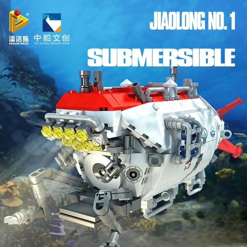 Panlos Building Block Set: Deep Sea Manned Submarine, Model 688009