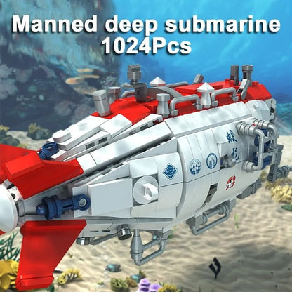 Panlos Building Block Set: Deep Sea Manned Submarine, Model 688009