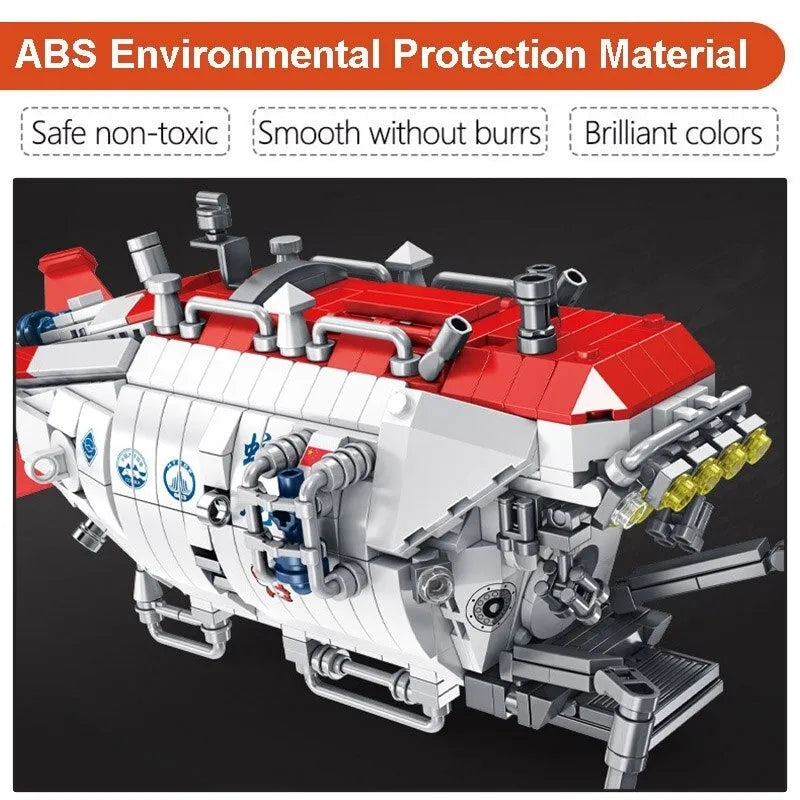 Panlos Building Block Set: Deep Sea Manned Submarine, Model 688009