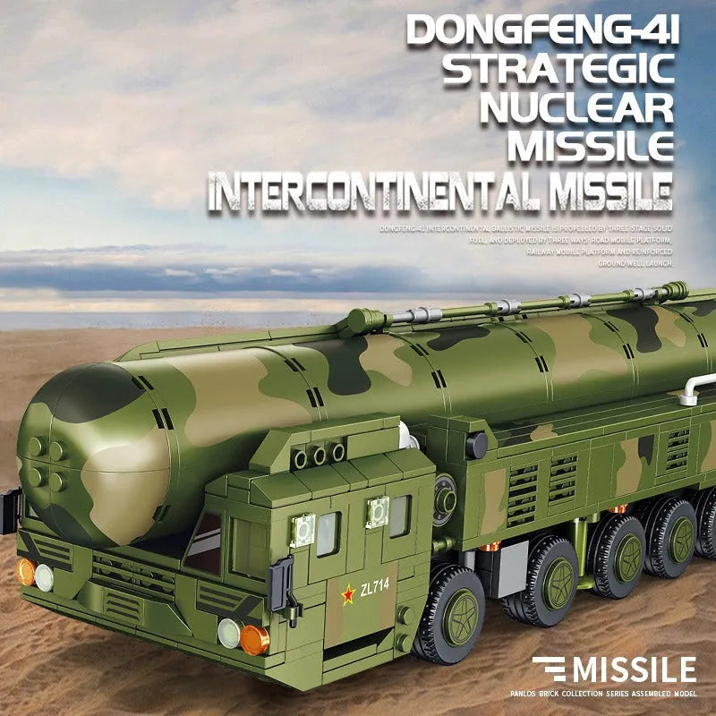 Panlos Building Block Set: DF41 Intercontinental Nuclear Missiles, Model 639009