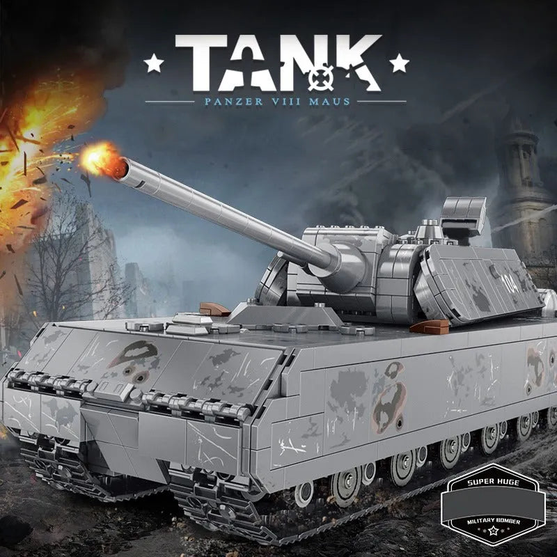 Panlos Building Block Set: German MK8 Panzer Main Battle Tank EU