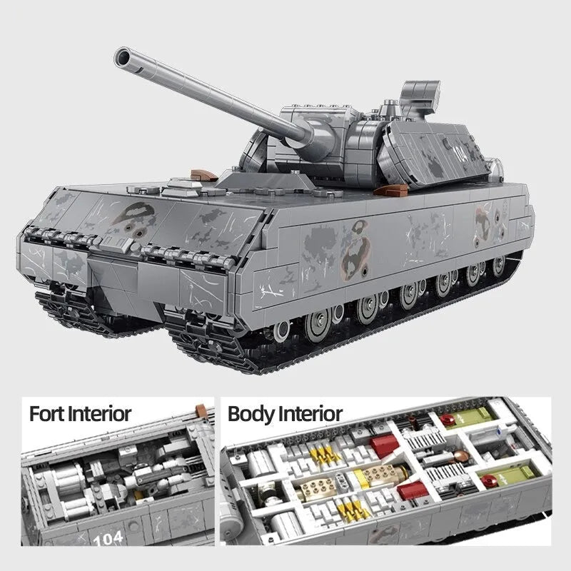 Panlos Building Block Set: German MK8 Panzer Main Battle Tank EU