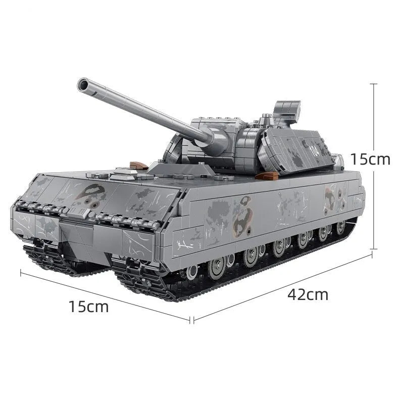 Panlos Building Block Set: German MK8 Panzer Main Battle Tank EU