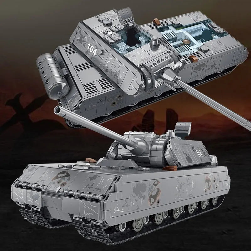 Panlos Building Block Set: German MK8 Panzer Main Battle Tank EU