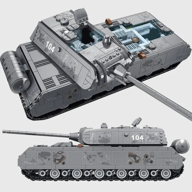 Panlos Building Block Set: German MK8 Panzer Main Battle Tank EU