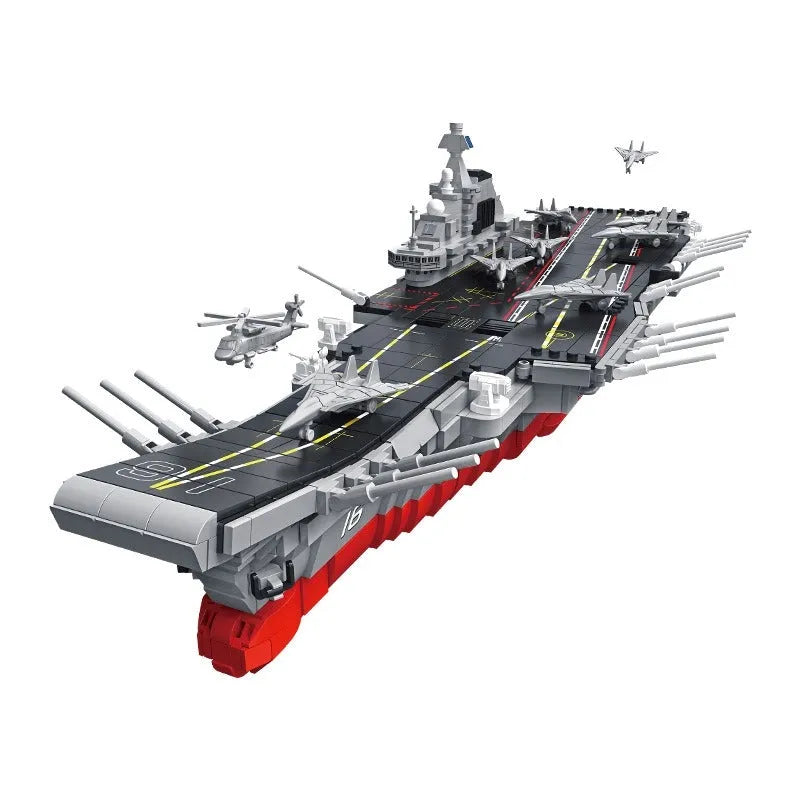 Panlos Building Block Set: Liaoning Navy Aircraft Carrier War Ship, Model 688012