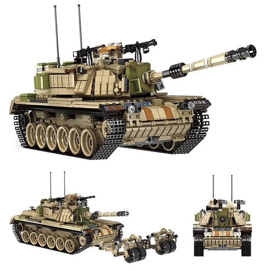 Panlos MOC Building Block Set: Israel M60 Main Battle Tank, Model 632004
