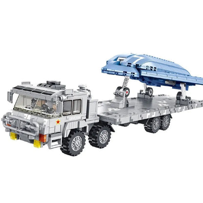 Panlos MOC Building Block Set: Stealth Combat Drone Truck, Model 639006