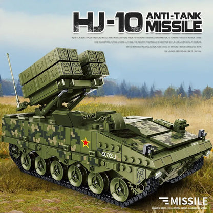 Panlos MOC Building Block Set: WW2 Red Arrow Anti-tank Missile, Model 639005