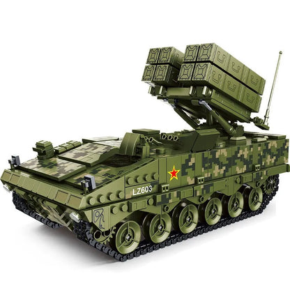 Panlos MOC Building Block Set: WW2 Red Arrow Anti-tank Missile, Model 639005
