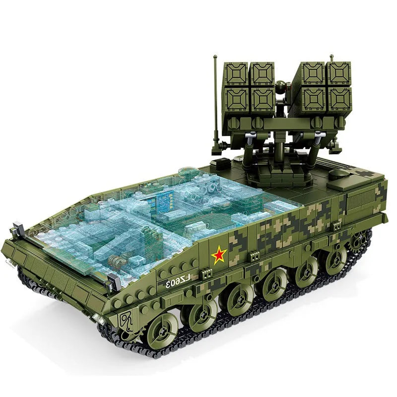 Panlos MOC Building Block Set: WW2 Red Arrow Anti-tank Missile, Model 639005