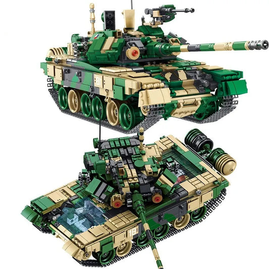 Panlos Building Block Set: Russia T90 Main Battle Tank, Model 632005
