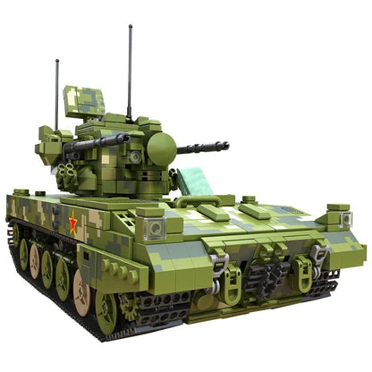 Panlos Building Block Set: Self-propelled 35MM Artillery, Model 688005