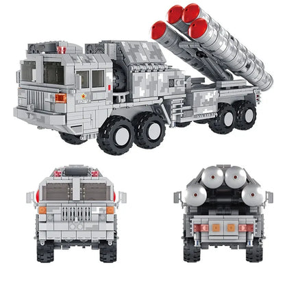 Panlos Building Block Set: WW2 Air Defense Rocket Truck, Model 639004