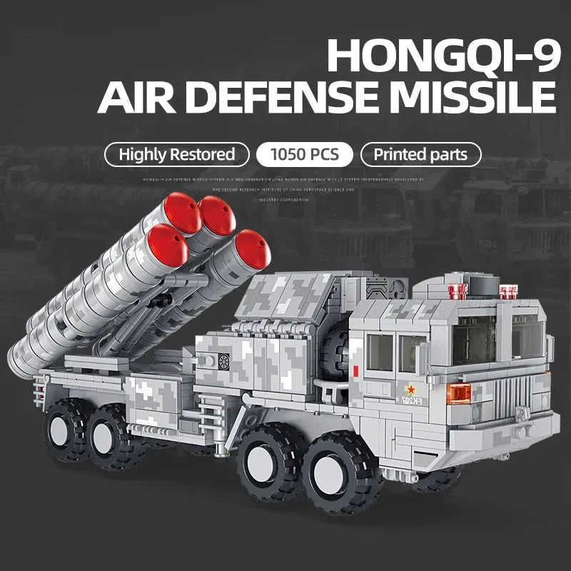 Panlos Building Block Set: WW2 Air Defense Rocket Truck, Model 639004