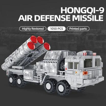 Panlos Building Block Set: WW2 Air Defense Rocket Truck, Model 639004
