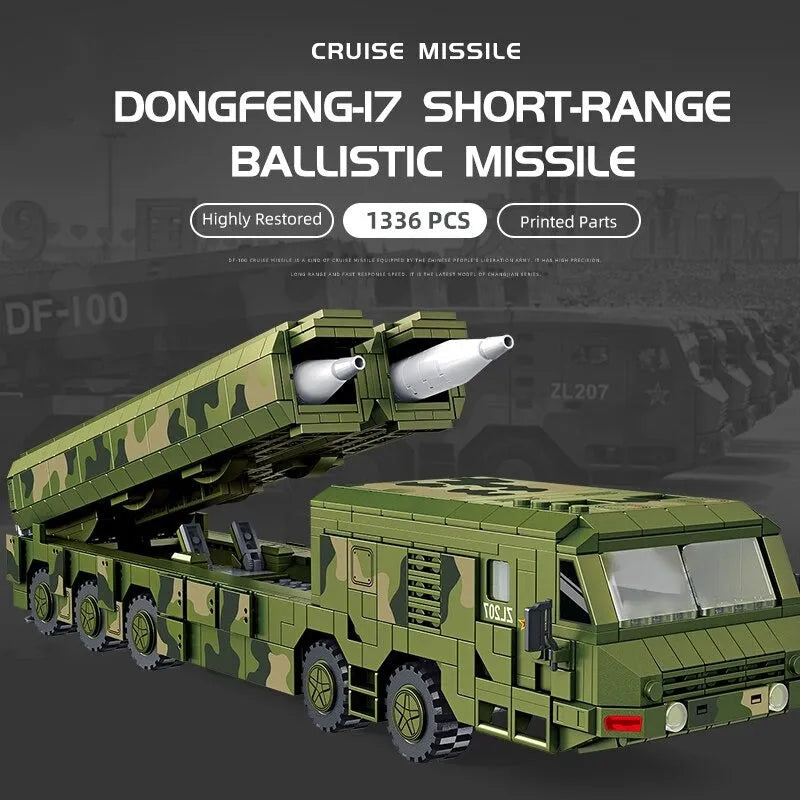 Panlos Building Block Set: WW2 DF100 Ballistic Cruise Missile, Model 639008