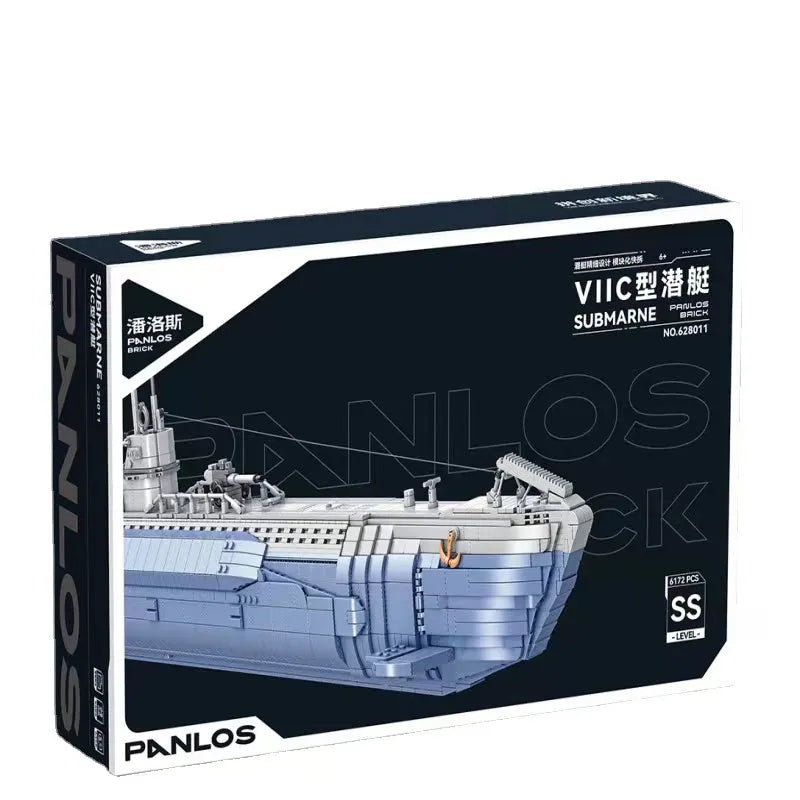 Panlos MOC Building Block Set: WW2 MOC German Navy VIIC U-552 Submarine, Model 628011