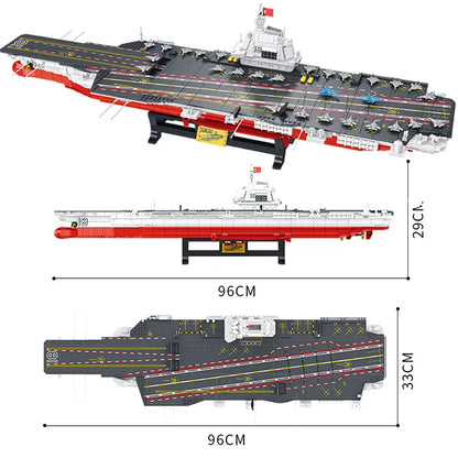 Panlos MOC Building Block Set: WW2 MOC Liaoning Aircraft Carrier, Model 688011