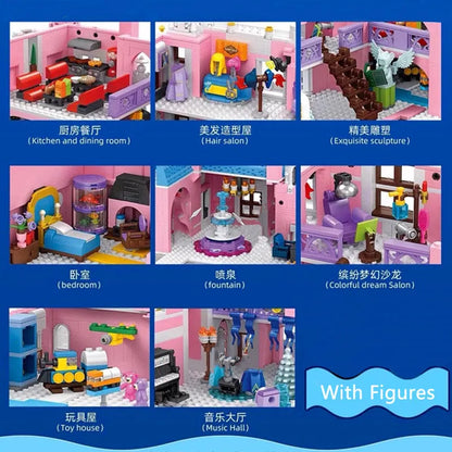 Panlos MOC Building Block Set: Girl Princess Dream Castle, Model 613003