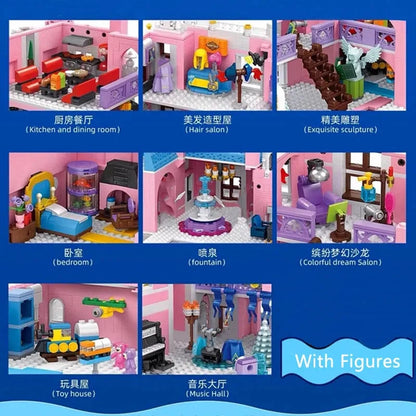 Panlos MOC Building Block Set: Girl Expert Princess MOC Dream Castle