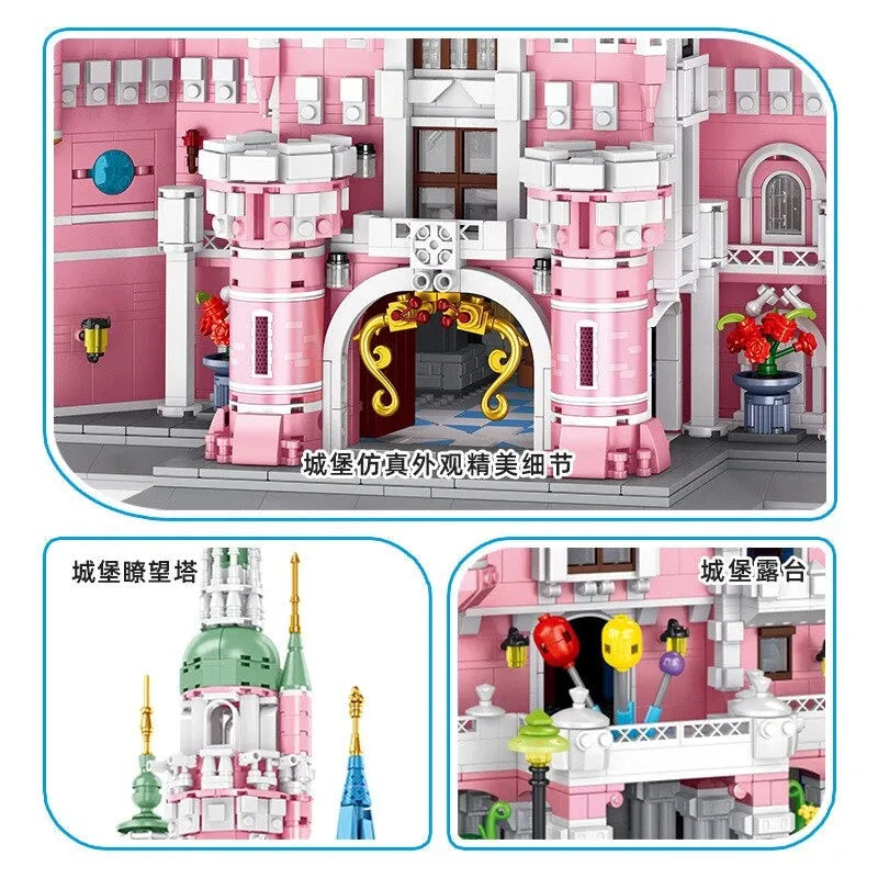 Panlos MOC Building Block Set: Girl Princess Dream Castle, Model 613003