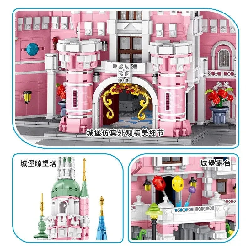 Panlos MOC Building Block Set: Girl Expert Princess MOC Dream Castle