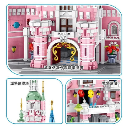 Panlos MOC Building Block Set: Girl Expert Princess MOC Dream Castle