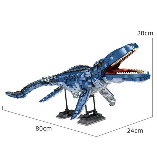 Panlos MOC Building Block Set: Dinosaur World Deep Sea Mosasaurus 611005