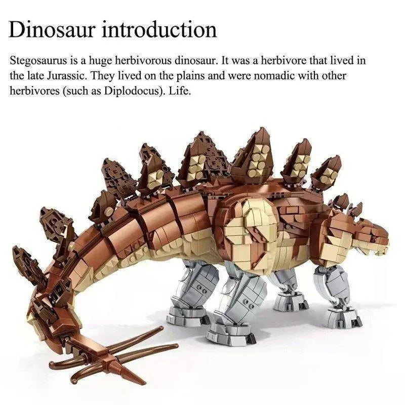 Panlos MOC Building Block Set: Dinosaur World Stegosaurus Mech 611007