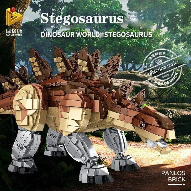 Panlos MOC Building Block Set: Dinosaur World Stegosaurus Mech 611007