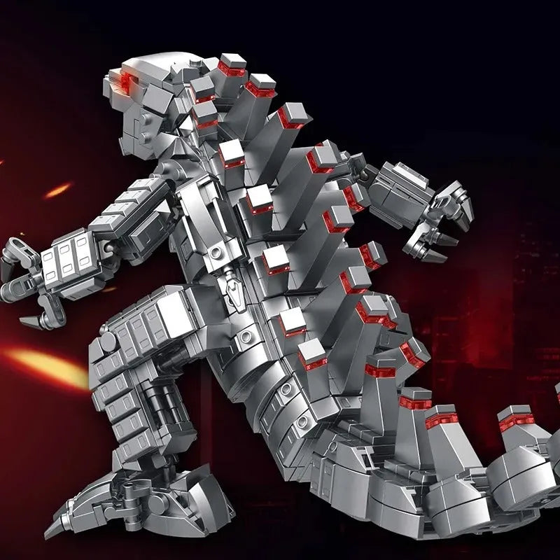 Panlos MOC Building Block Set: Mech Godzilla Monster Q Version, Model 687303