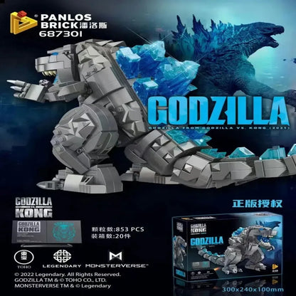 Panlos MOC Building Block Set: Monster Mecha Godzilla Q Version, Model 687301