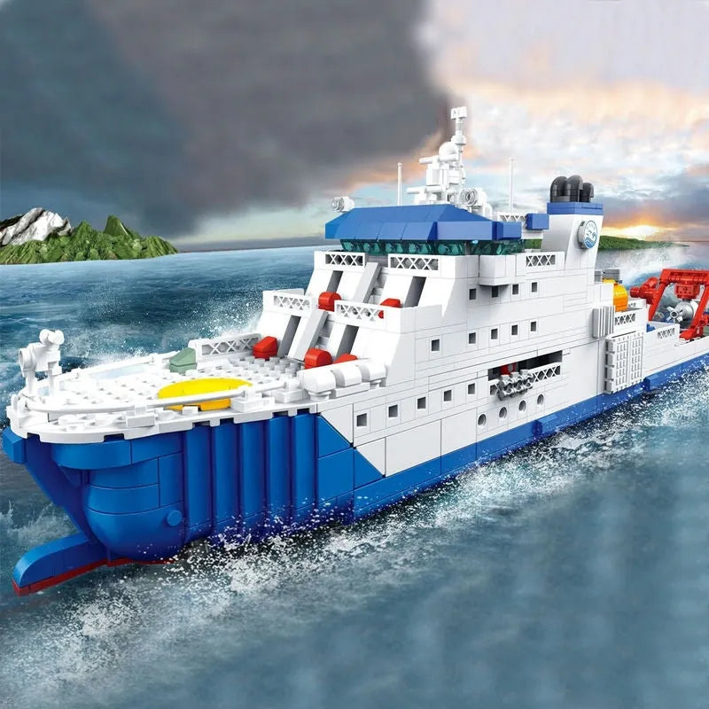Panlos MOC Building Block Set: Deep Sea One Research Ship, Model 688010