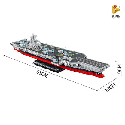 Panlos MOC Building Block Set: Nimitz-Class Aircraft Carrier Warship, Model 637009