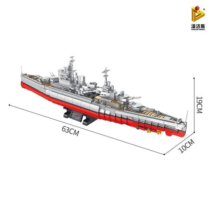 Panlos MOC Building Block Set: Warship Queen Elizabeth Battleship, Model 637008