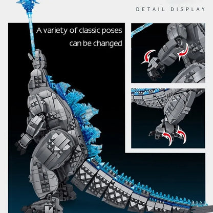 Panlos MOC Building Block Set: Movie Creative Expert Monster Godzilla, Model 687001