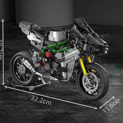 Panlos MOC Building Block Set: Ninja Fast Racing Motorcycle Kids, Model 672003