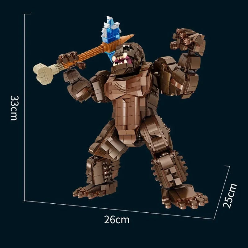 Panlos MOC Building Block Set: Movie MOC Creative Expert King Kong, Model 687002