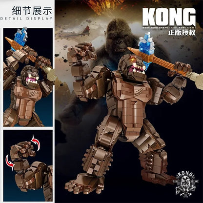Panlos MOC Building Block Set: Movie MOC Creative Expert King Kong, Model 687002