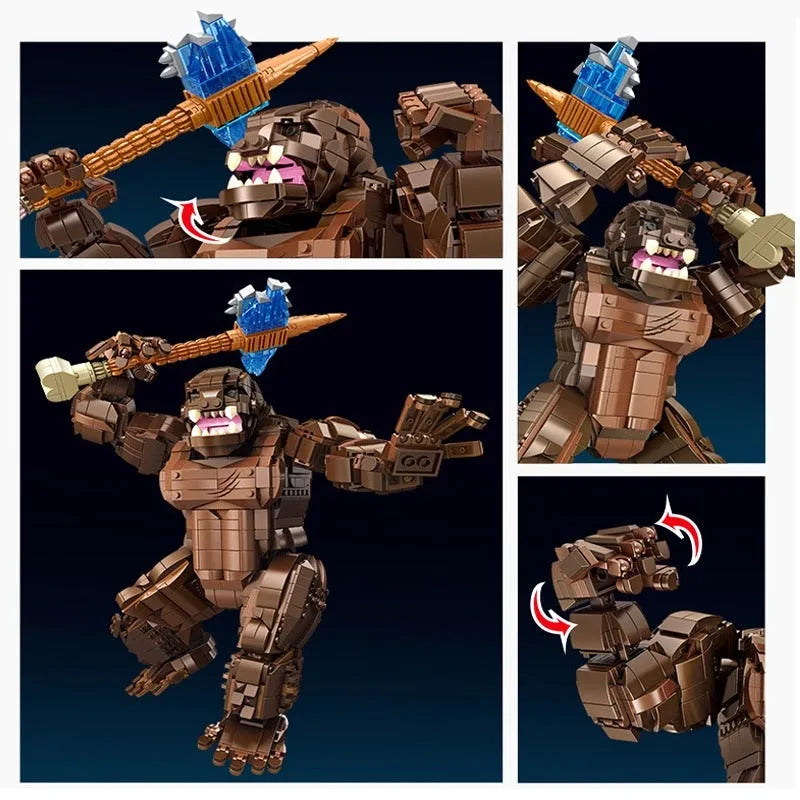 Panlos MOC Building Block Set: Movie MOC Creative Expert King Kong, Model 687002