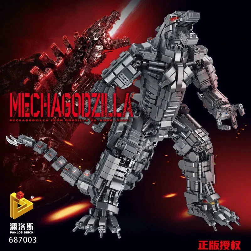 Panlos MOC Building Block Set: Movie MOC Creative Expert Mecha Godzilla, Model 687003