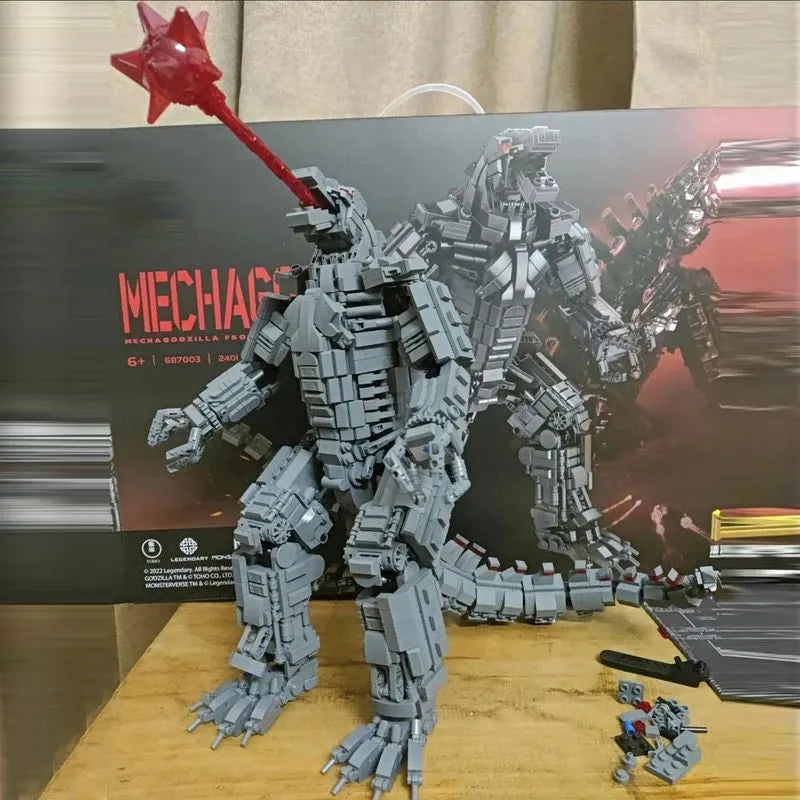Panlos MOC Building Block Set: Movie MOC Creative Expert Mecha Godzilla, Model 687003