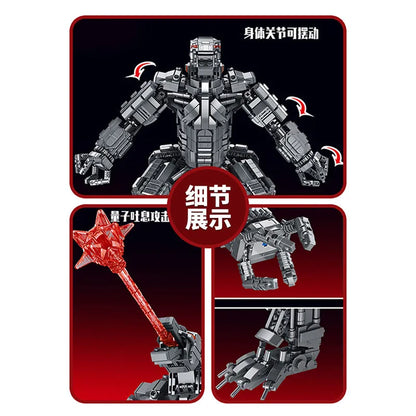 Panlos MOC Building Block Set: Movie MOC Creative Expert Mecha Godzilla, Model 687003