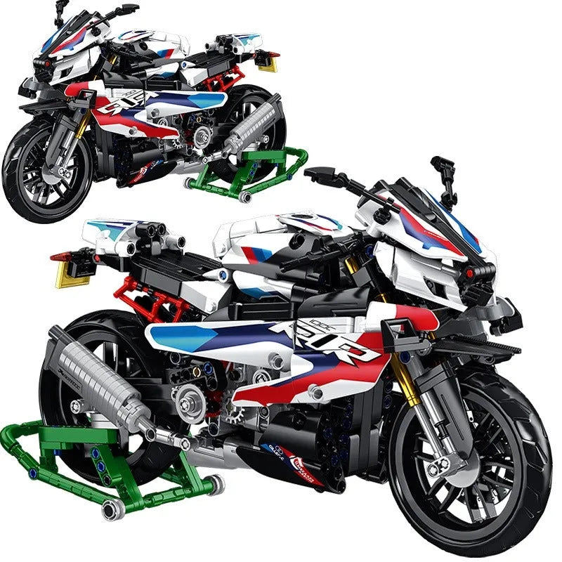 Panlos MOC Building Block Set: BMW M 1000RR Motorcycle 672004