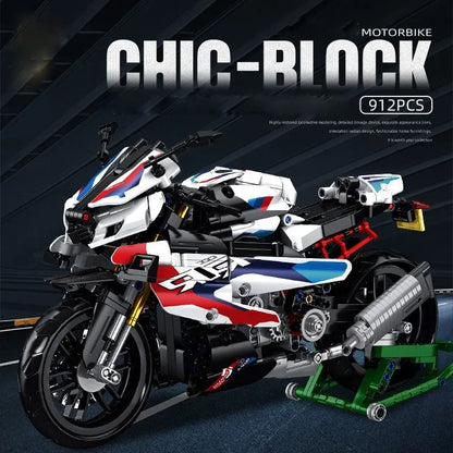 Panlos MOC Building Block Set: BMW M 1000RR Motorcycle 672004